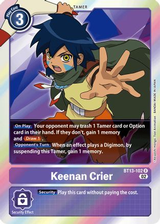 Keenan Crier [BT13-102] [Versus Royal Knights Booster] - Trinity Hobby