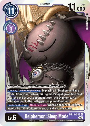 Belphemon : Mode veille [BT13-088] [Versus Royal Knight Booster] 