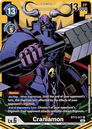 Craniamon [BT13-077] (Alternate Art) [Versus Royal Knights Booster] - Trinity Hobby