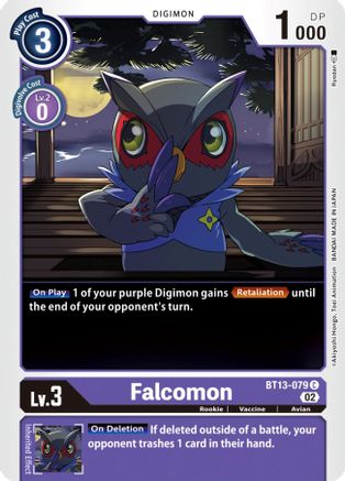 Falcomon [BT13-079] [Versus Royal Knights Booster] - Trinity Hobby