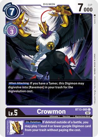 Crowmon [BT13-085] [Versus Royal Knights Booster] - Trinity Hobby