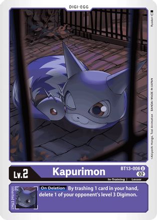 Kapurimon [BT13-006] [Versus Royal Knights Booster] - Trinity Hobby