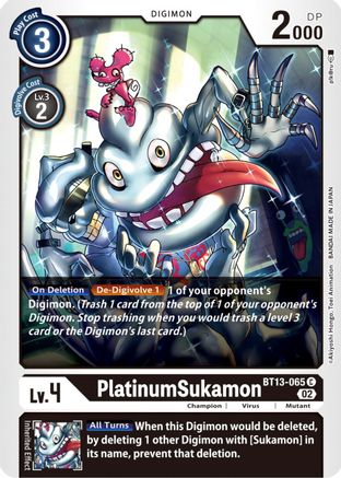 PlatinumSukamon [BT13-065] [Versus Royal Knights Booster] - Trinity Hobby