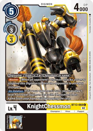 KnightChessmon [BT13-068] [Versus Royal Knights Booster] - Trinity Hobby