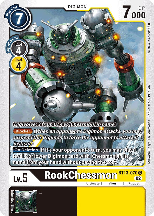 RookChessmon [BT13-070] [Versus Royal Knights Booster] - Trinity Hobby