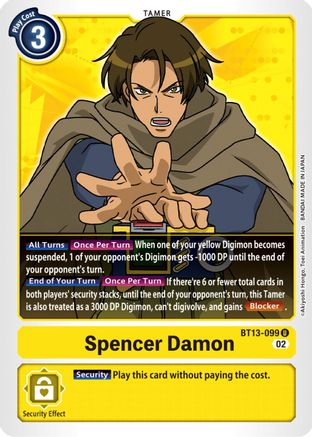 Spencer Damon [BT13-099] [Versus Royal Knights Booster] - Trinity Hobby