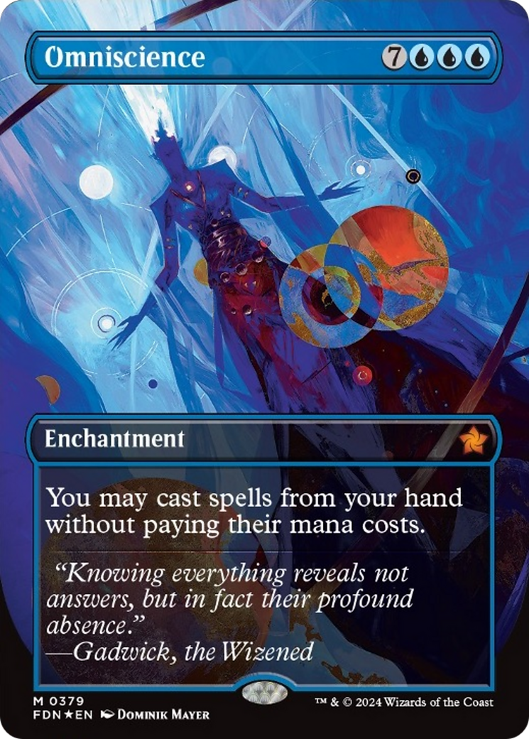 Omniscience (Borderless Mana Foil) [Foundations] - Trinity Hobby