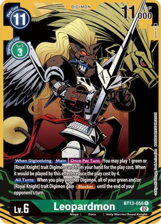 Leopardmon [BT13-056] (Alternate Art) [Versus Royal Knights Booster] - Trinity Hobby