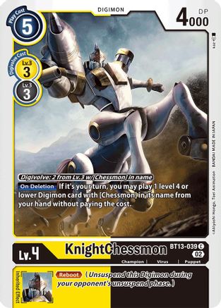KnightChessmon [BT13-039] [Versus Royal Knights Booster] - Trinity Hobby