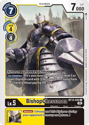 BishopChessmon [BT13-042] [Versus Royal Knights Booster] - Trinity Hobby