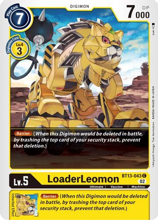 LoaderLeomon [BT13-043] [Versus Royal Knights Booster] - Trinity Hobby