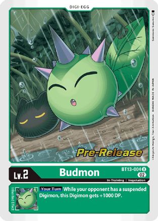 Budmon [BT13-004] [Versus Royal Knights Booster Pre-Release Cards] - Trinity Hobby