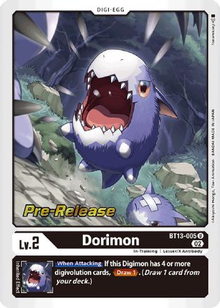 Dorimon [BT13-005] [Versus Royal Knights Booster Pre-Release Cards] - Trinity Hobby