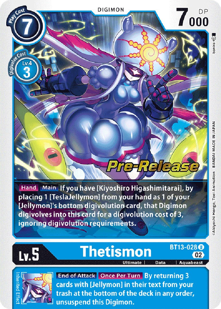 Thetismon [BT13-028] [Versus Royal Knights Booster Pre-Release Cards] - Trinity Hobby
