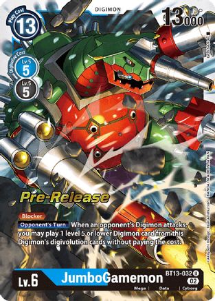 JumboGamemon [BT13-032] [Versus Royal Knights Booster Pre-Release Cards] - Trinity Hobby