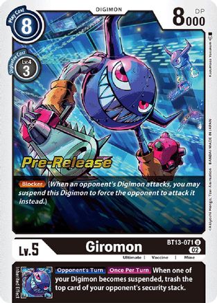 Giromon [BT13-071] [Versus Royal Knights Booster Pre-Release Cards] - Trinity Hobby