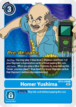 Homer Yushima [BT13-096] [Versus Royal Knights Booster Pre-Release Cards] - Trinity Hobby