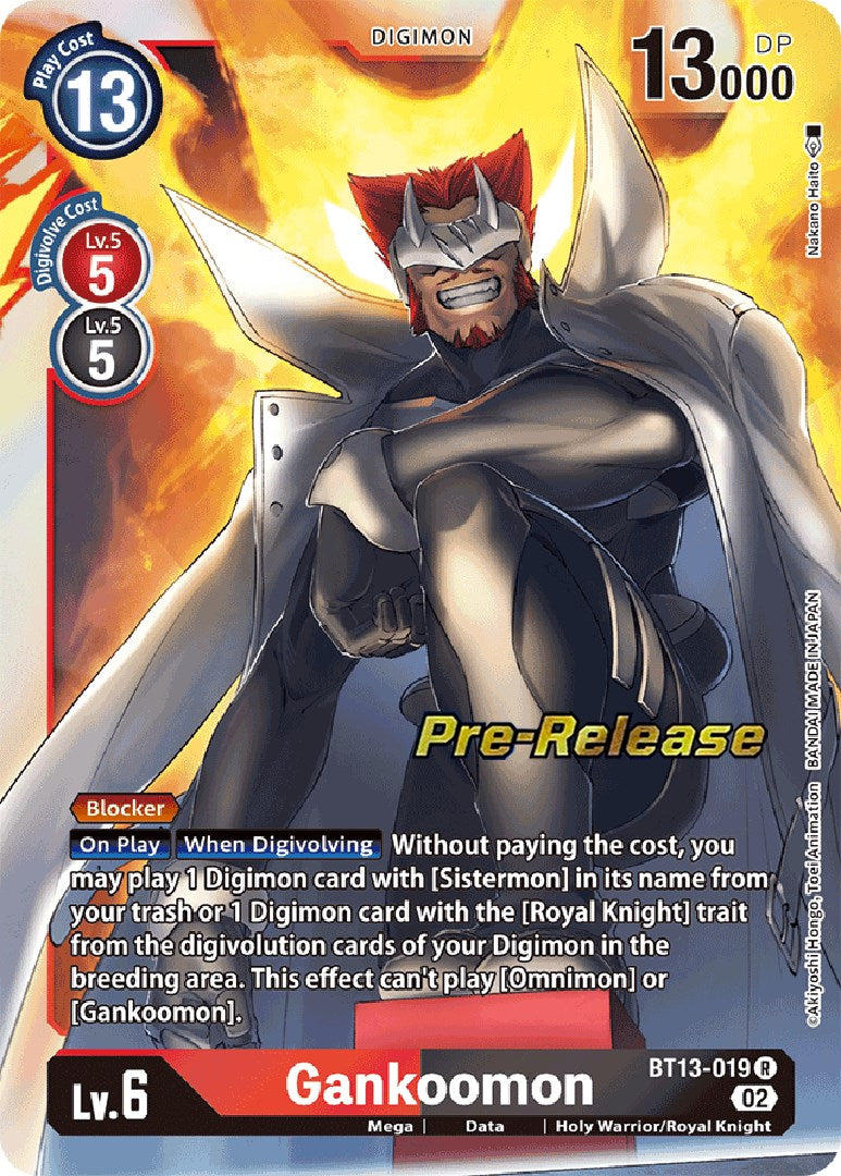 Gankoomon [BT13-019] [Versus Royal Knights Booster Pre-Release Cards] - Trinity Hobby