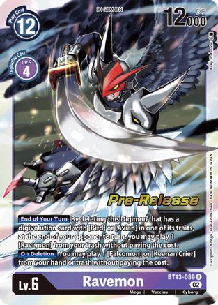 Ravemon [BT13-089] [Versus Royal Knights Booster Pre-Release Cards] - Trinity Hobby