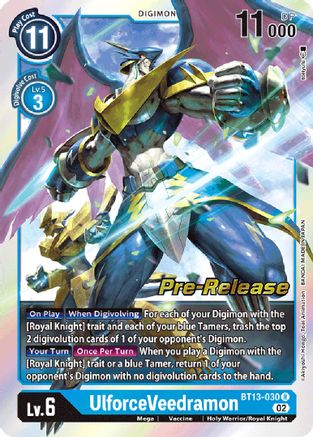UlforceVeedramon [BT13-030] [Versus Royal Knights Booster Pre-Release Cards] - Trinity Hobby