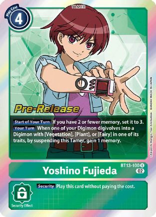 Yoshino Fujieda [BT13-100] [Versus Royal Knights Booster Pre-Release Cards] - Trinity Hobby