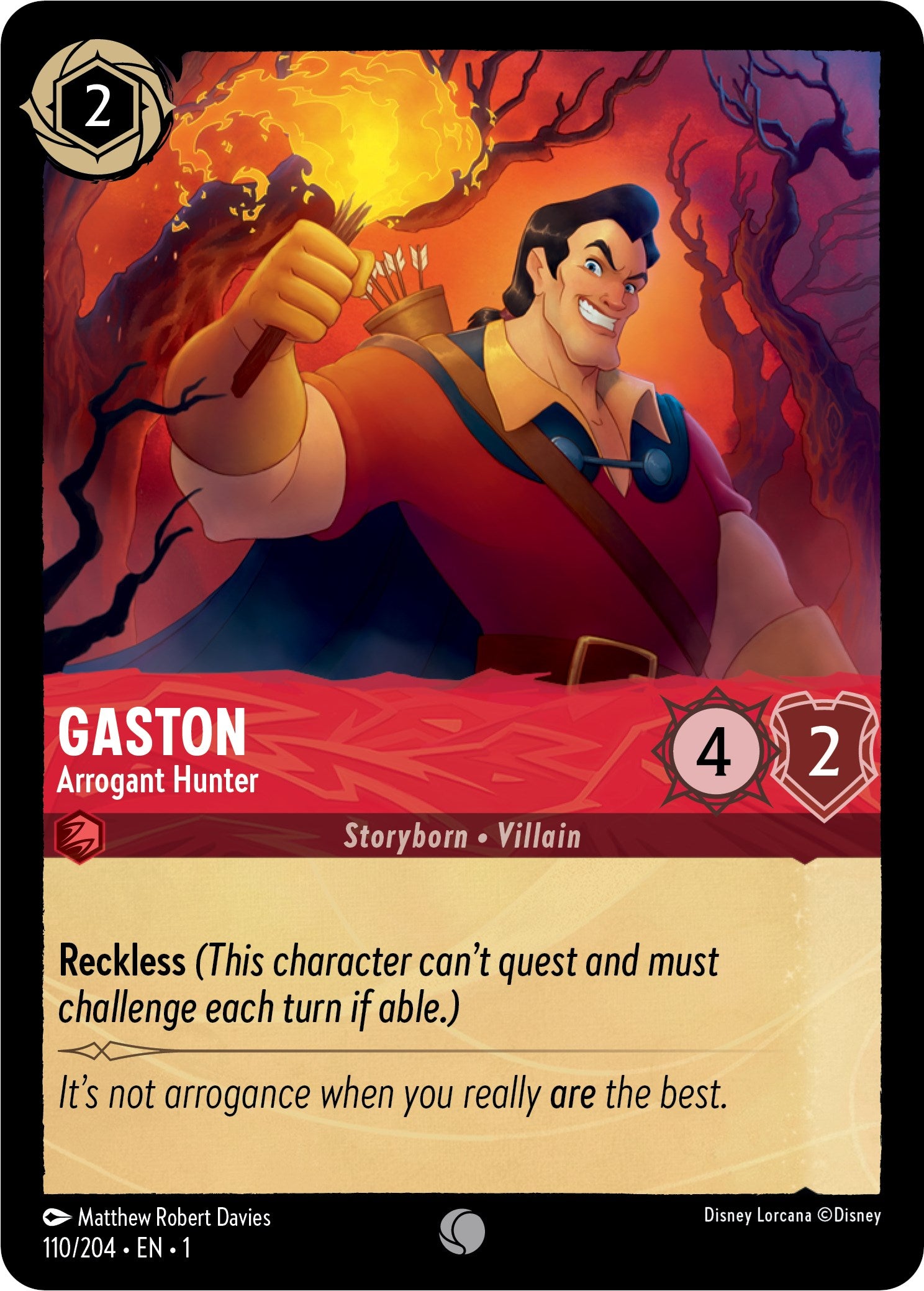 Gaston - Arrogant Hunter (110/204) [The First Chapter] - Trinity Hobby