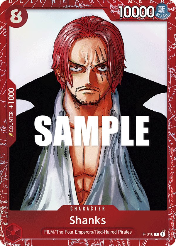 Shanks (Premium Card Collection -ONE PIECE FILM RED Edition-) (P-016) - [One Piece Promotion Cards] Foil - Trinity Hobby