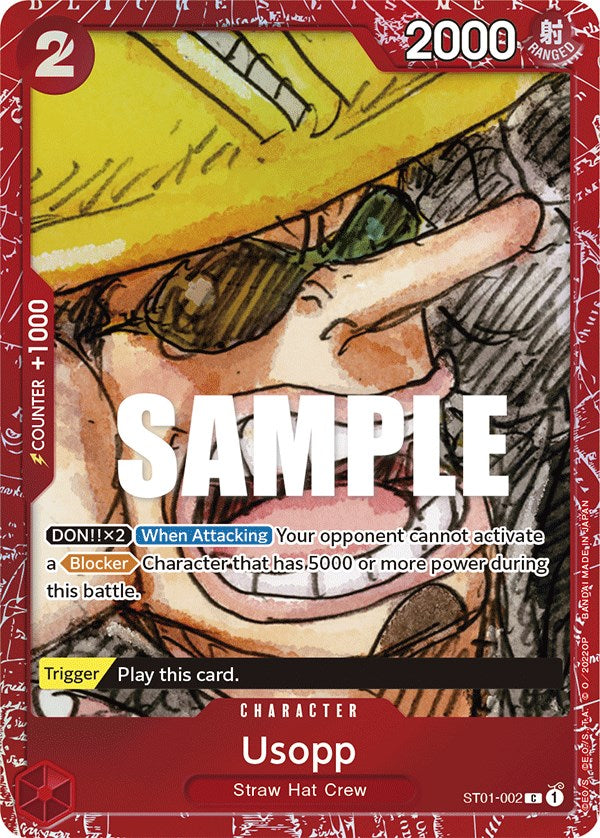 Usopp (Premium Card Collection -ONE PIECE FILM RED Edition-) (ST01-002) - [One Piece Promotion Cards] Foil - Trinity Hobby