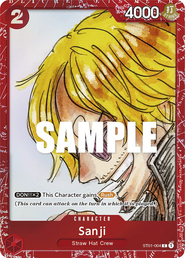 Sanji (Premium Card Collection -ONE PIECE FILM RED Edition-) (ST01-004) - [One Piece Promotion Cards] Foil - Trinity Hobby