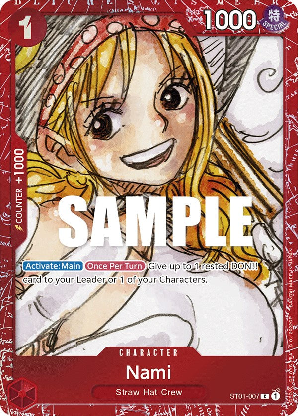 Nami (Premium Card Collection -ONE PIECE FILM RED Edition-) (ST01-007) - [One Piece Promotion Cards] Foil - Trinity Hobby