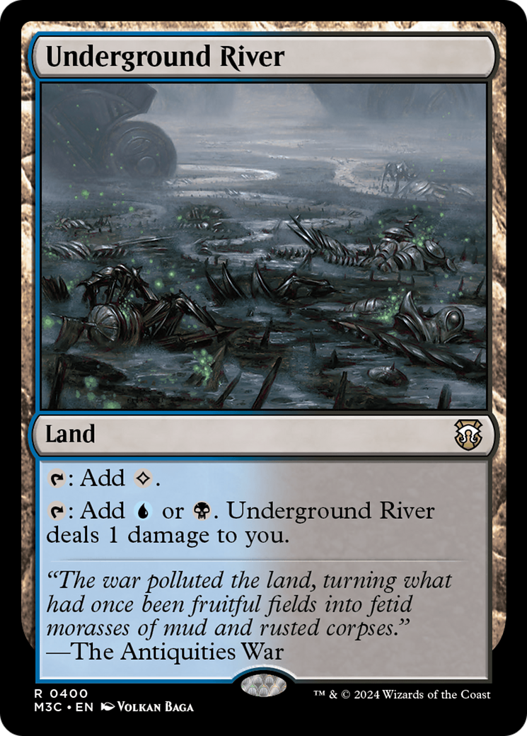 Underground River  [Foil]  (M3C-400) - [Modern Horizons 3 Commander] - Trinity Hobby