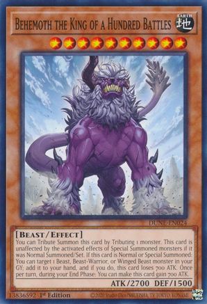 Behemoth the King of a Hundred Battles [DUNE-EN024] Common - Trinity Hobby