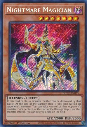 Nightmare Magician [DUNE-EN025] Secret Rare - Trinity Hobby