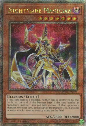 Nightmare Magician [DUNE-EN025] Quarter Century Secret Rare - Trinity Hobby