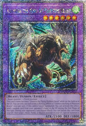 Chimera the King of Phantom Beasts [DUNE-EN033] Quarter Century Secret Rare - Trinity Hobby