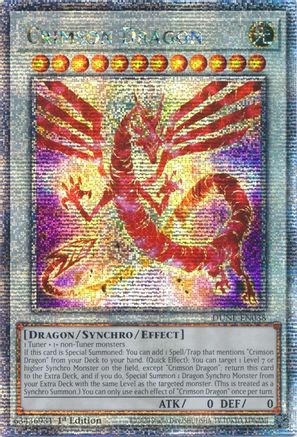 Crimson Dragon [DUNE-EN038] Quarter Century Secret Rare - Trinity Hobby