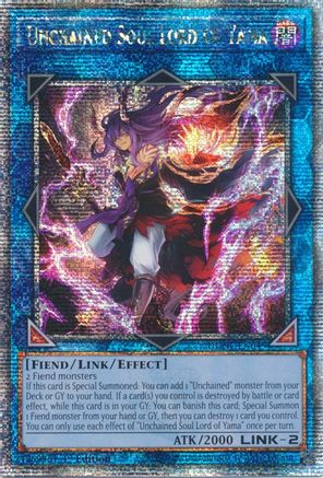 Unchained Soul Lord of Yama [DUNE-EN049] Quarter Century Secret Rare - Trinity Hobby