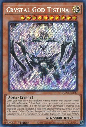Crystal God Tistina [DUNE-EN089] Secret Rare - Trinity Hobby
