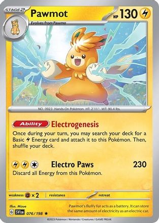 Pawmot (Line Holo) - (076/198) Holofoil [Miscellaneous Cards & Products]