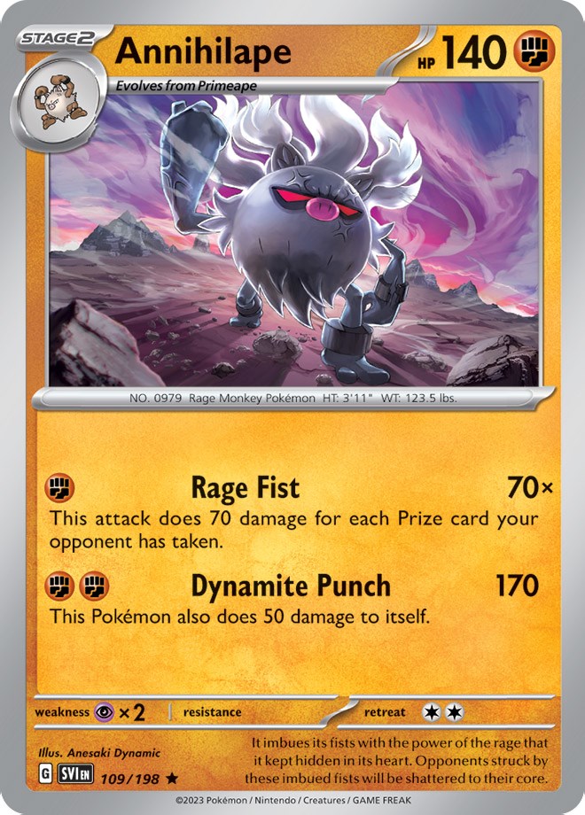 Annihilape (109/198) (Theme Deck Exclusive) [Scarlet & Violet: Base Set] - Trinity Hobby