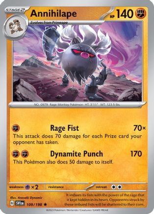 Annihilape (109/198) (Theme Deck Exclusive) [Scarlet & Violet: Base Set] - Trinity Hobby
