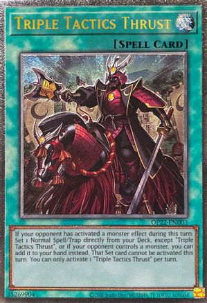 Triple Tactics Thrust [OP22-EN003] Ultimate Rare - Trinity Hobby