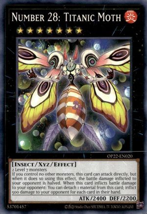 Number 28: Titanic Moth [OP22-EN020] Common - Trinity Hobby
