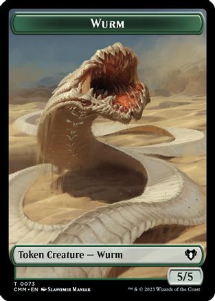 Wurm // Spider Double-Sided Token  (CMM-73 // 36) - [Commander Masters]