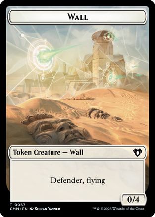 Magic: The Gathering Kor Ally Double-Sided Token from Commander Masters, featuring artwork of a Kor Ally creature on both sides.