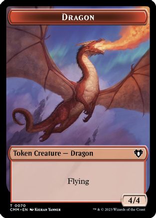 Dragon // Kor Ally Double-Sided Token  (CMM-70 // 64) - [Commander Masters]