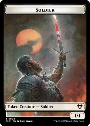Soldier // Ogre Double-Sided Token  (CMM-9 // 28) - [Commander Masters]