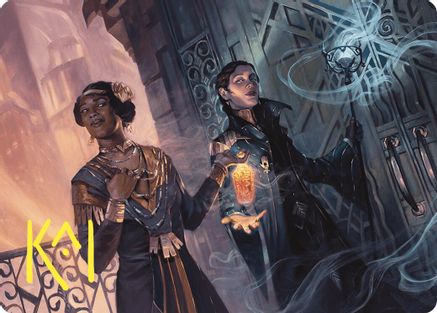Bribery Art Card (Gold-Stamped Signature)  (ASCMM-006) - [Art Series: Commander Masters]