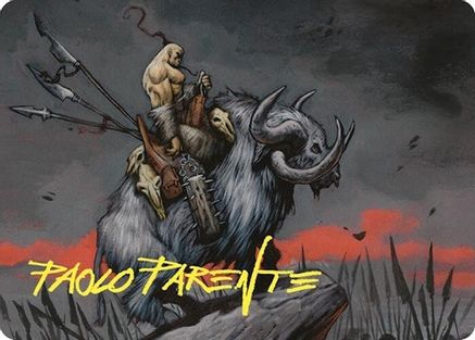 Godo, Bandit Warlord Art Card (Gold-Stamped Signature)  (ASCMM-022) - [Art Series: Commander Masters]