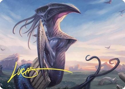 Sentinel Sliver Art Card (Gold-Stamped Signature)  (ASCMM-076) - [Art Series: Commander Masters]